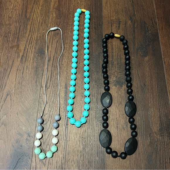 “Chew beads” necklaces lot of 3 never used ; teething necklaces set - Picture 1 of 8